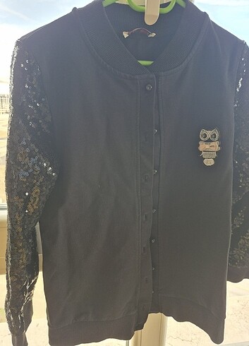 Siyah pullu kız çocuk hırka  - Görsel 17