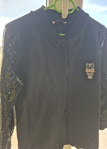 Siyah pullu kız çocuk hırka  - Görsel 19