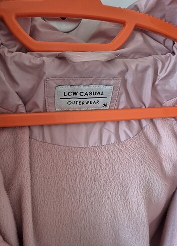 Lcwaikiki casual outwear pembe renk kışlık mont - Görsel 3