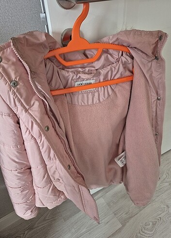 Lcwaikiki casual outwear pembe renk kışlık mont - Görsel 7