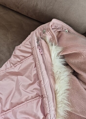 Lcwaikiki casual outwear pembe renk kışlık mont - Görsel 8