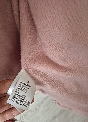 Lcwaikiki casual outwear pembe renk kışlık mont - Görsel 9