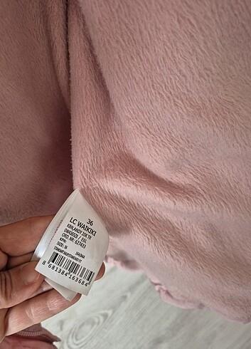 Lcwaikiki casual outwear pembe renk kışlık mont - Görsel 10