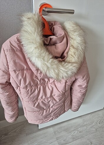 Lcwaikiki casual outwear pembe renk kışlık mont - Görsel 11