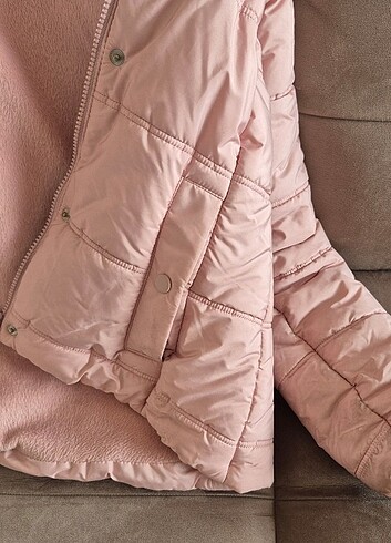 Lcwaikiki casual outwear pembe renk kışlık mont - Görsel 13