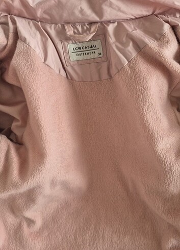 Lcwaikiki casual outwear pembe renk kışlık mont - Görsel 15