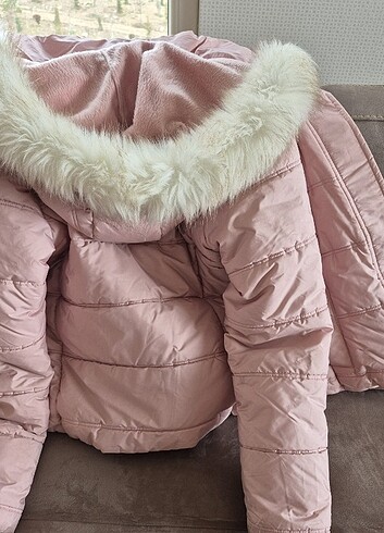 Lcwaikiki casual outwear pembe renk kışlık mont - Görsel 17