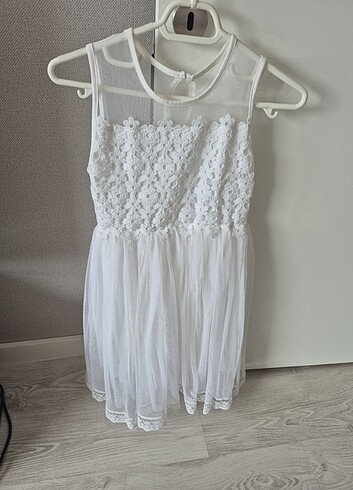 Lcwaikiki Beyaz Kız Elbisesi - Görsel 5
