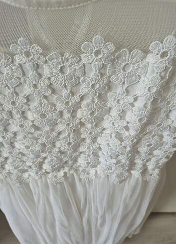 Lcwaikiki Beyaz Kız Elbisesi - Görsel 6