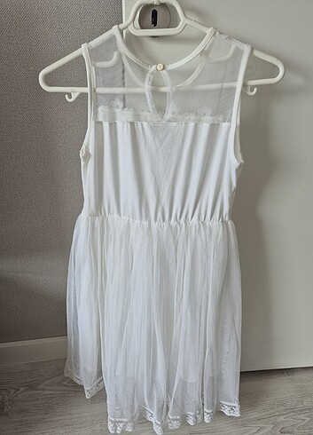 Lcwaikiki Beyaz Kız Elbisesi - Görsel 7