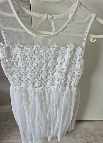 Lcwaikiki Beyaz Kız Elbisesi - Görsel 8