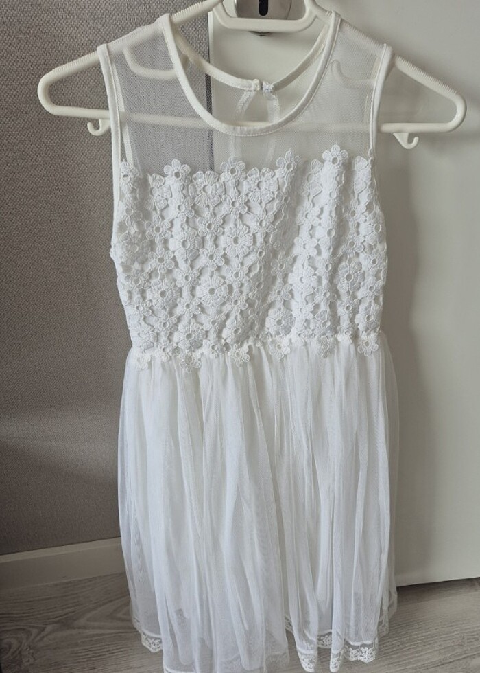 Lcwaikiki Beyaz Kız Elbisesi - Görsel 2