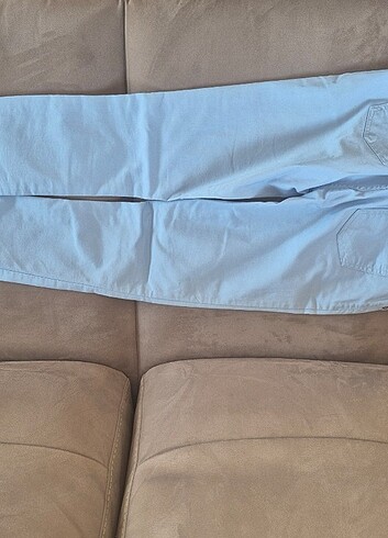 U.S.POLO ASSN markalı kız çocuk buz mavisi pantolon - Görsel 4