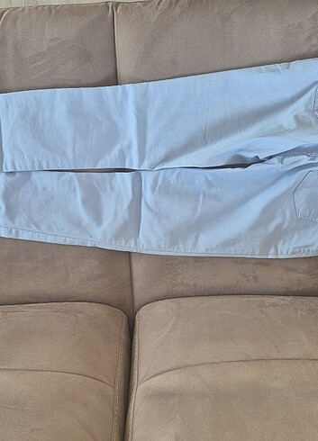 U.S.POLO ASSN markalı kız çocuk buz mavisi pantolon - Görsel 6