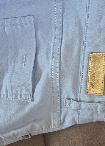 U.S.POLO ASSN markalı kız çocuk buz mavisi pantolon - Görsel 7