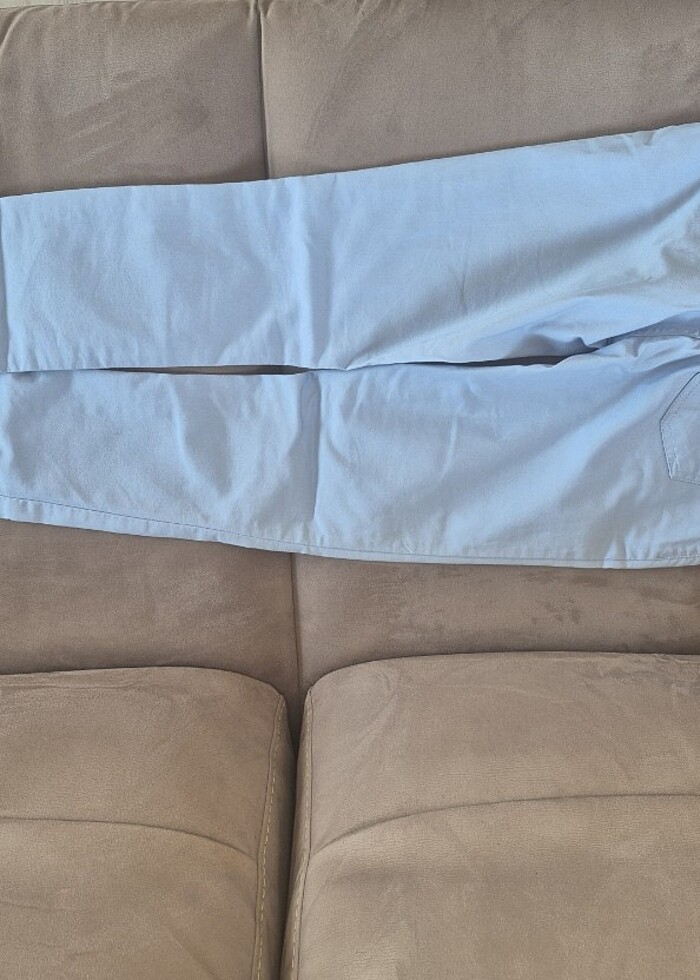 U.S.POLO ASSN markalı kız çocuk buz mavisi pantolon - Görsel 3