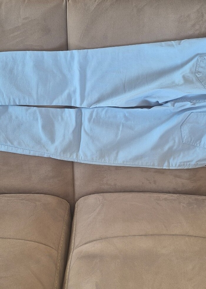 U.S.POLO ASSN markalı kız çocuk buz mavisi pantolon - Görsel 4