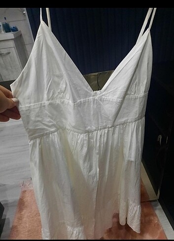 xl Beden beyaz Renk ZARA BEYAZ ELBISE