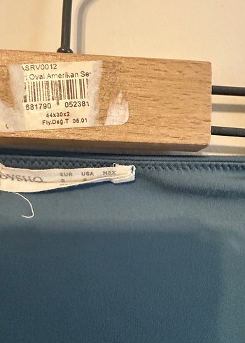 Oysho Kadın Mavi Mini Kısa Kollu Tişört - Görsel 2