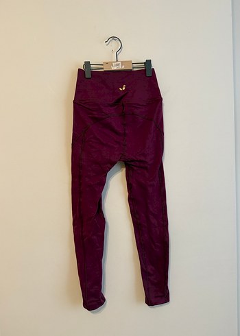 Jerf Bordo Dar Kesim Uzun Spor Tayt - Görsel 2