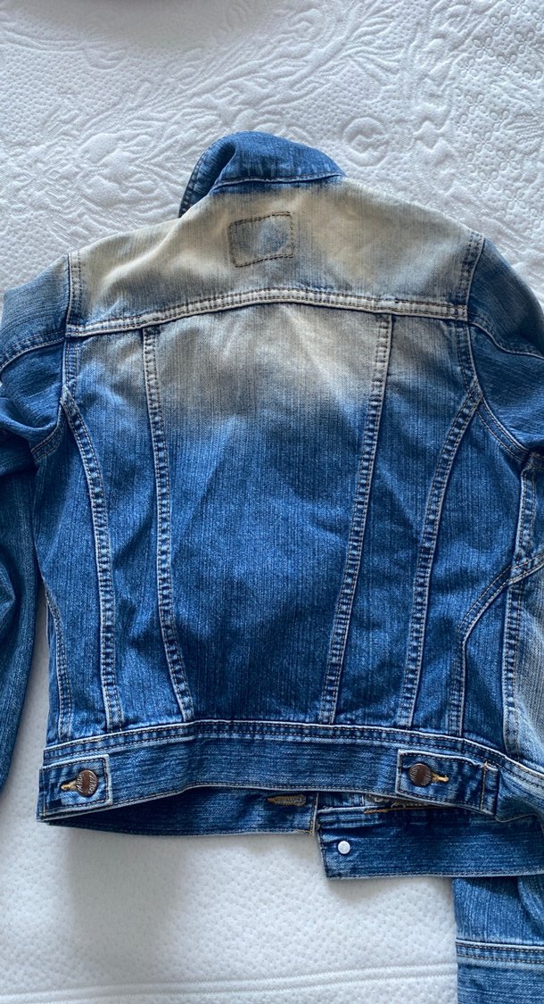 Düğmeli Kadın Kot Ceket - Görsel 3