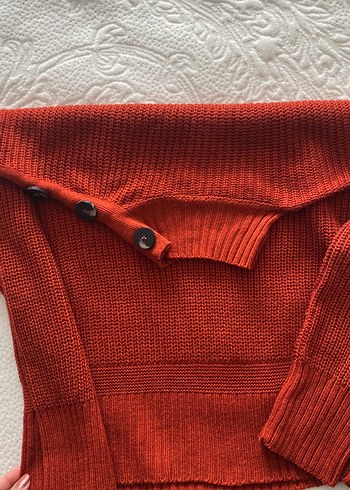 Düğmeli Kadın Kazak - Görsel 2