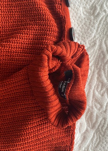 Düğmeli Kadın Kazak - Görsel 3