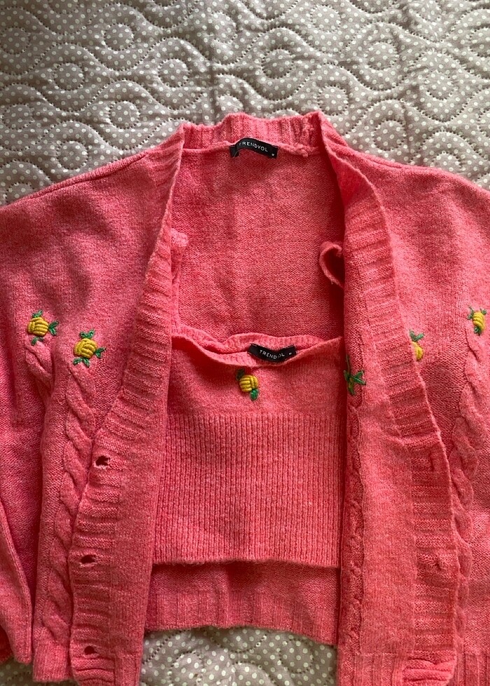 Hırka-crop takım - Görsel 2