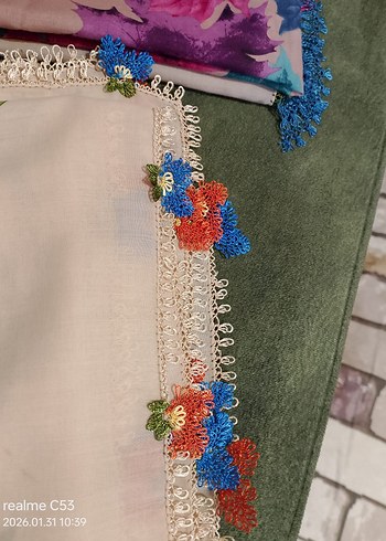 iğne oyası reyyan eşarp - Görsel 6