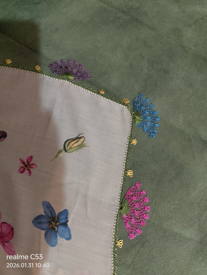 iğne oyası reyyan eşarp - Görsel 3