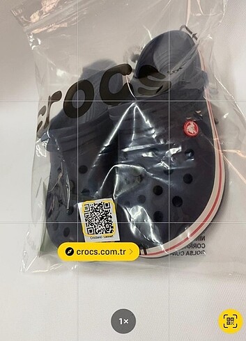 Yumuşak taban sıfır paketli crocs terlik