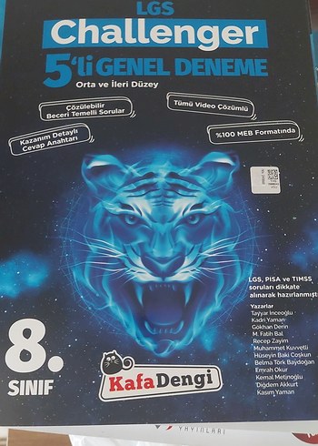 LGS Challenger 5'li Genel Deneme Kitabı 8. Sınıf