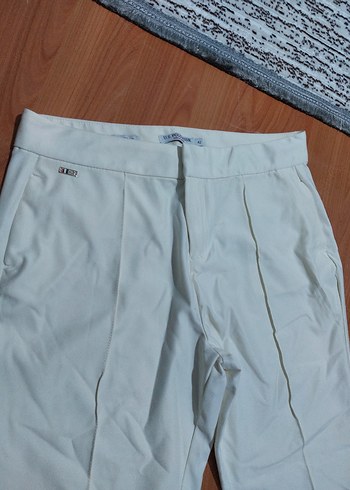 U.S Polo Assn. Bej Regular Fit Kadın Kumaş Pantolon