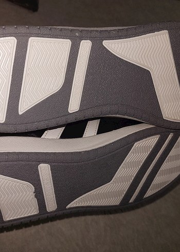 Siyah Beyaz Çizgili Erkek Spor Ayakkabı - Görsel 4