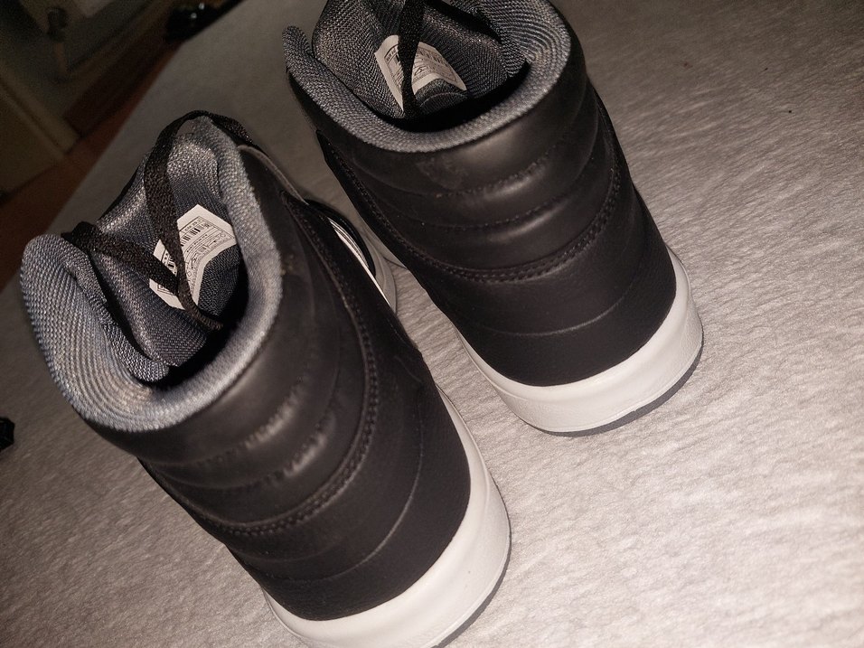 Siyah Beyaz Çizgili Erkek Spor Ayakkabı - Görsel 3