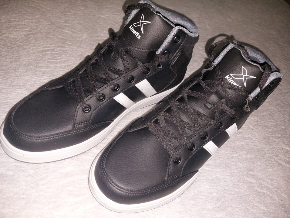 Siyah Beyaz Çizgili Erkek Spor Ayakkabı - Görsel 2