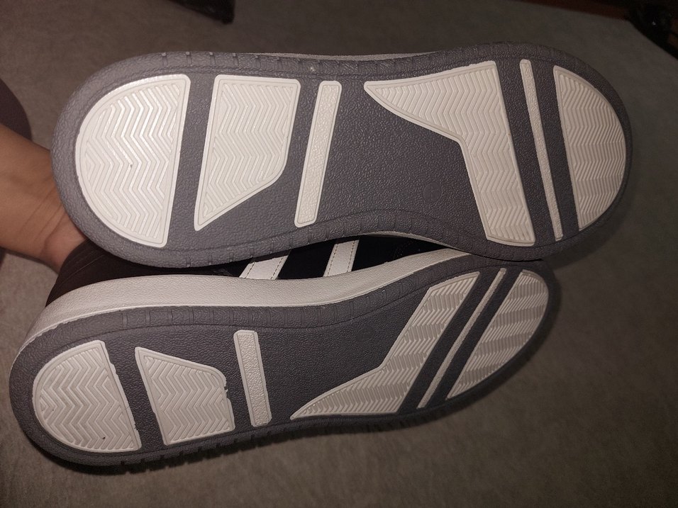 Siyah Beyaz Çizgili Erkek Spor Ayakkabı - Görsel 4