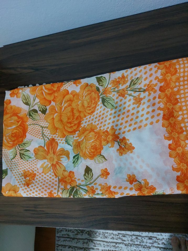 Dantel Kenarlı Turuncu Kadın baş örtü - Görsel 2