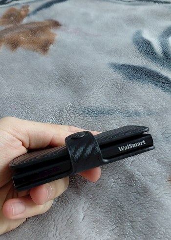 WalSmart RFID Bloklayıcı Mini Kartlık Cüzdan Siyah - Görsel 5