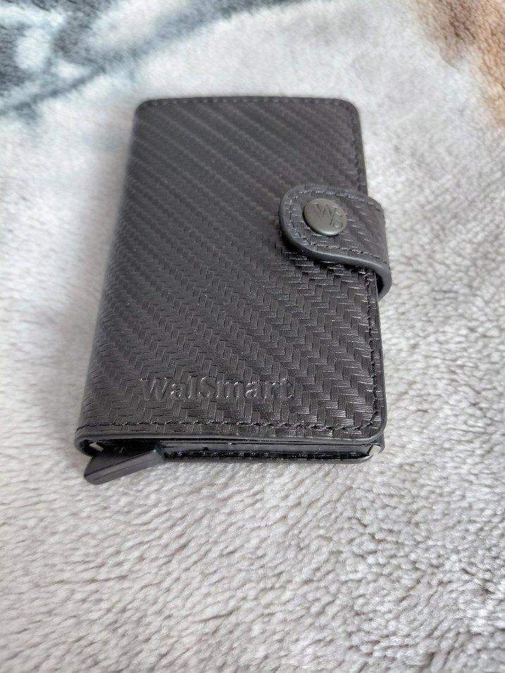 WalSmart RFID Bloklayıcı Mini Kartlık Cüzdan Siyah - Görsel 2