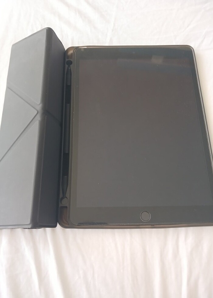 Ipad 9. nesil mıknatıslı katlanabilir origami kılıf   - Görsel 4