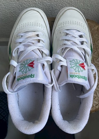 Beyaz Reebok c clup Spor Ayakkabı - Görsel 3