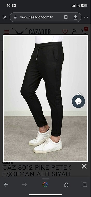 Cazador premium erkek pike eşofman altı - Görsel 2