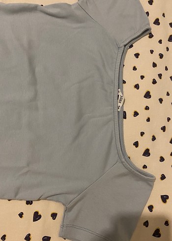 Addax Kadın mavi bluz crop kayık yaka - Görsel 4