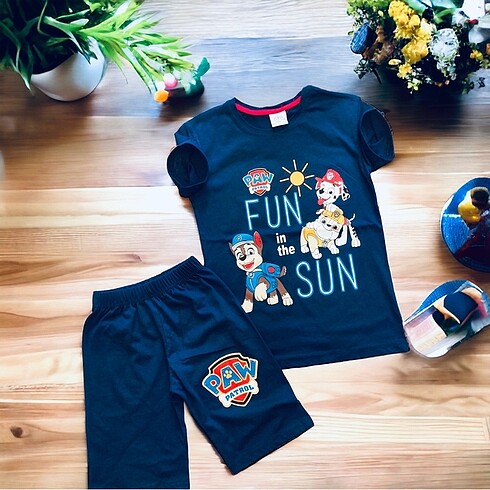 Erkek çocuk zara şortlu takım