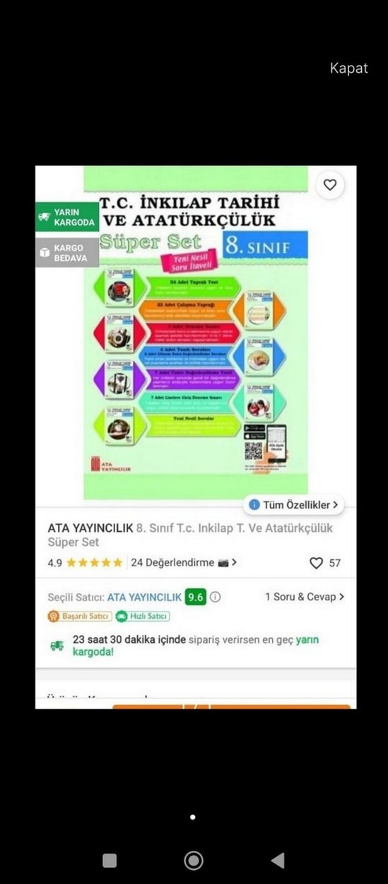 Fenomen 8. Sınıf Matematik Fasikülleri Seti - Görsel 2