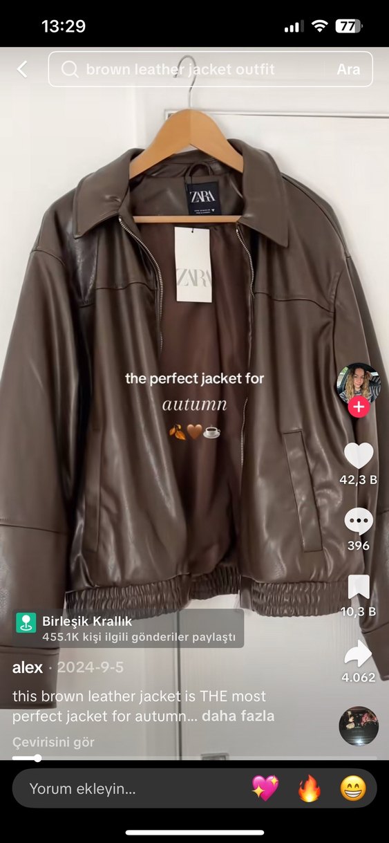 ZARA KAHVERENGİ CEKET - Görsel 2
