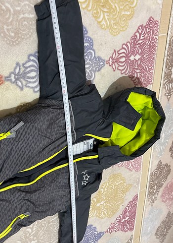 Koyu Gri Fermuarlı Bebek Kayak Tulumu - Görsel 11