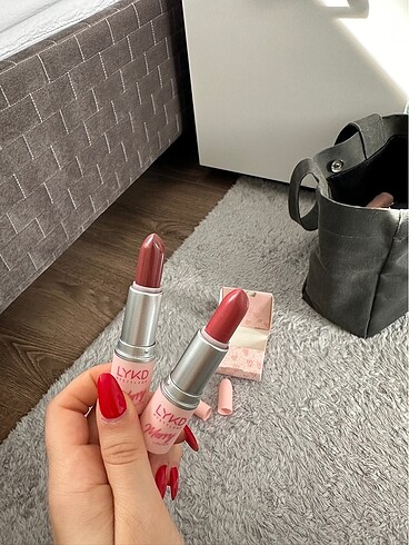  Beden pembe Renk Lykd merry duo lipstick set