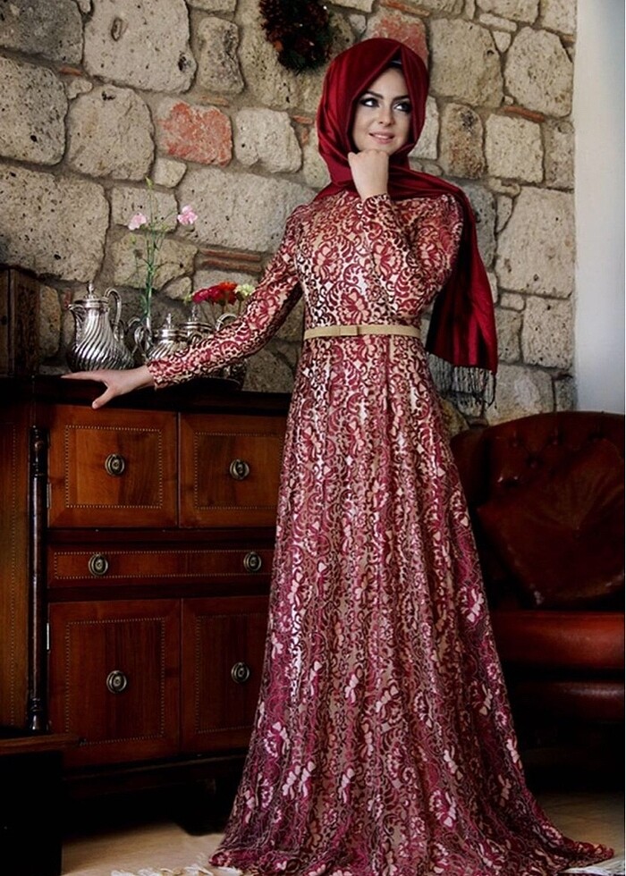 Dantel elbise - Görsel 3